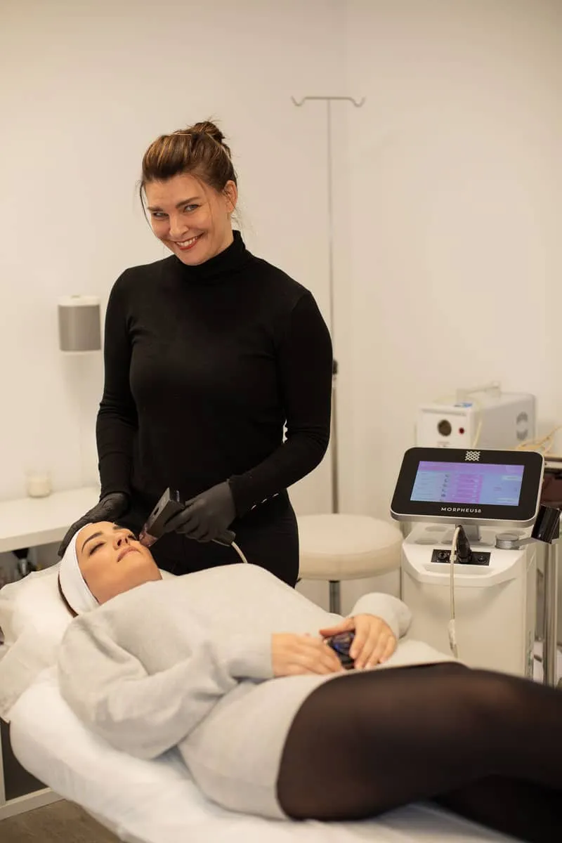 Zona facial tratable con Morpheus8