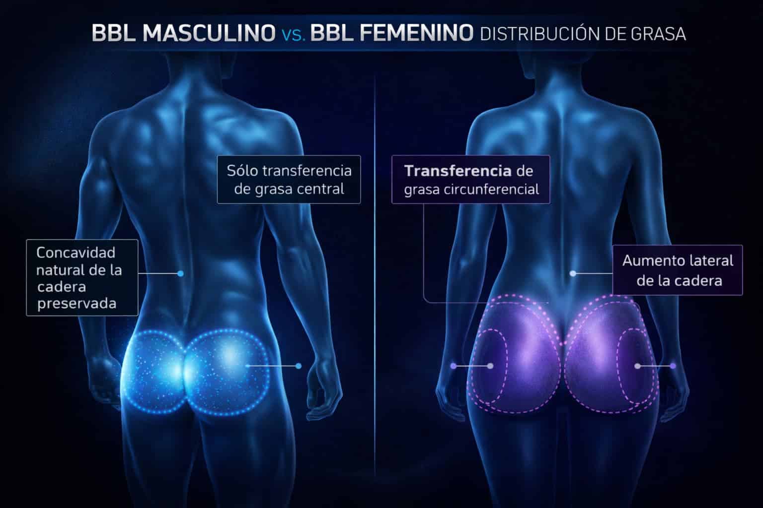 BBL masculino vs femenino: diferencias anatómicas en proyección glútea — Dr. Aslani, Marbella